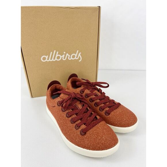 allbirds Shoes - ALLBIRDS WOOL PIPER Diablo Red/Orange SHOES LACE UP SNEAKER Women SIZE 8 New!